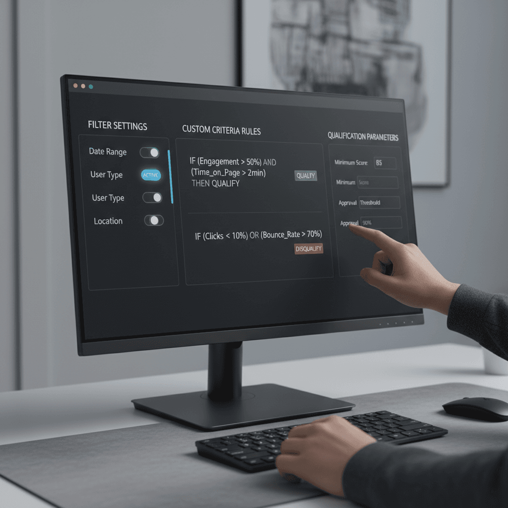 Custom filtering rules configuration