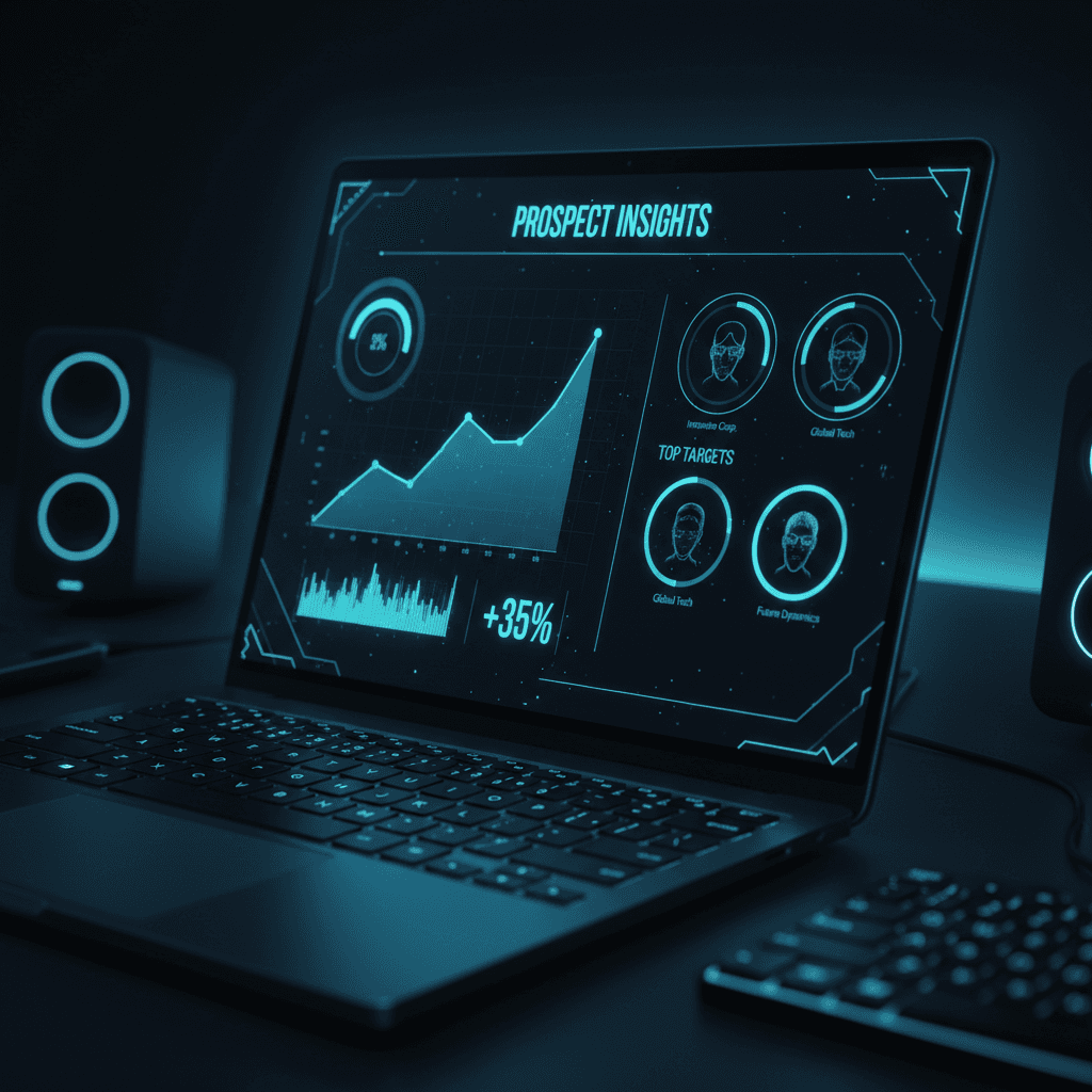 EON AI command center dashboard with live prospect data