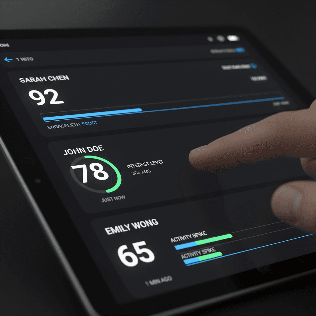 Real-time lead score updates